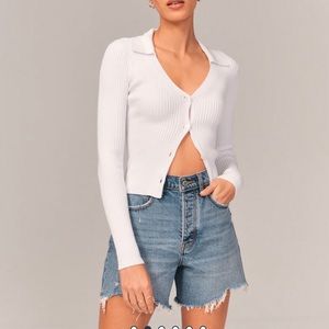 Abercrombie High Rise Dad Jean Shorts